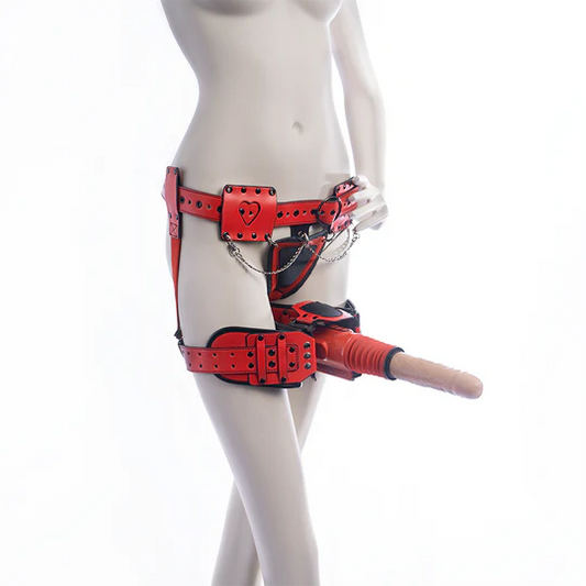 🔥 Arnés Extreme Passion con Dildo Realista y 3 Velocidades de Empuje (13 cm)