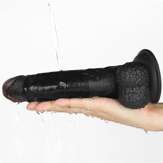 Arnés con Dildo Realista Negro de 21,5 cm – Easy Strapon Set para Penetración Profunda