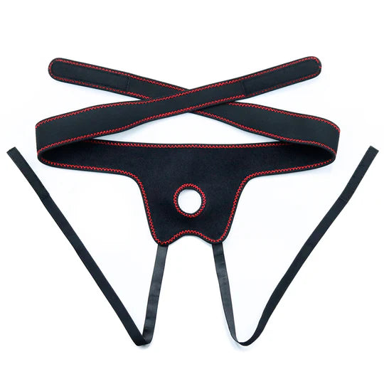 Arnés con Dildo Realista Negro de 21,5 cm – Easy Strapon Set para Penetración Profunda