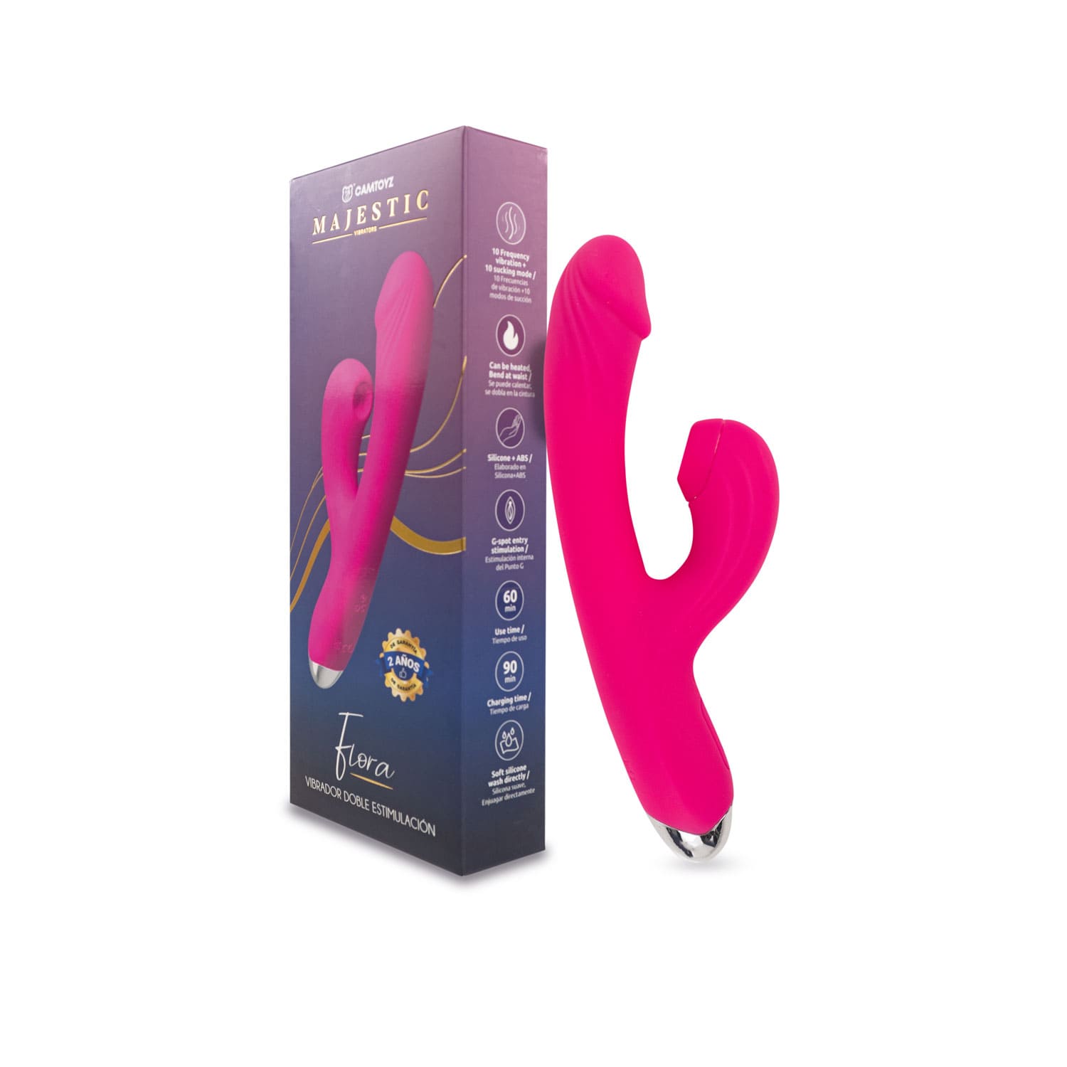 Vibrador de Doble Estimulación Flora – Tu Punto Sex