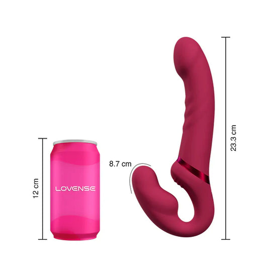 Lapis Strapless de Lovense – Dildo Vibrador de Doble Extremo con Control App y 3 Motores