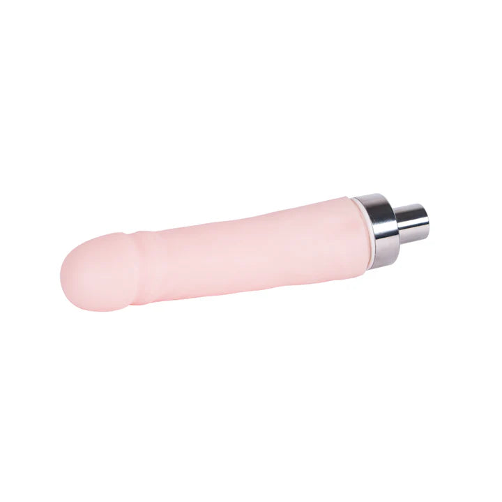Dildo de silicona realista color piel, compatible con máquina sexual.