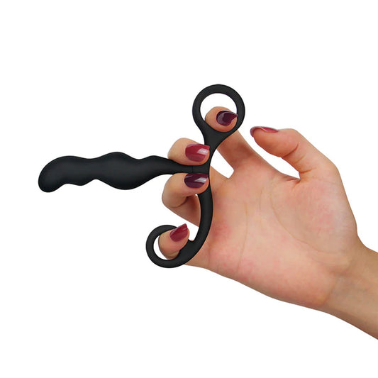 Estimulador de Próstata Ultimate Black de 11 cm en Silicona Médica