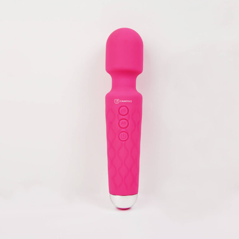 Vibrador Tipo Hitachi Noah Majestic color rosa, vista completa del producto.