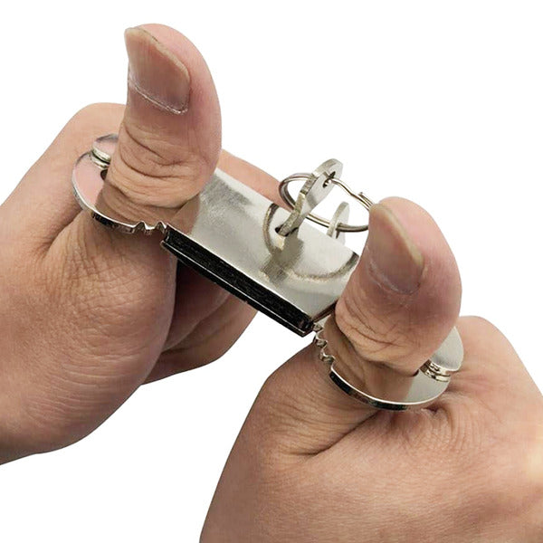 esposas para dedos en metal con llave