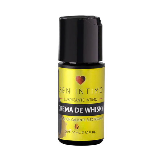 frasco de Lubricante Caliente Electrizante Crema de Whisky