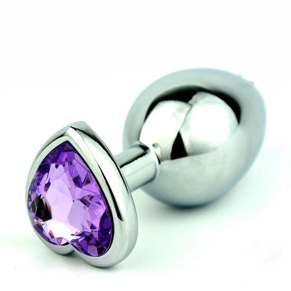 Plug Anal Metálico Corazón