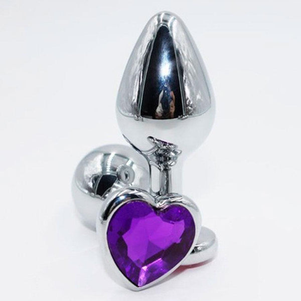Plug Anal Metálico Corazón