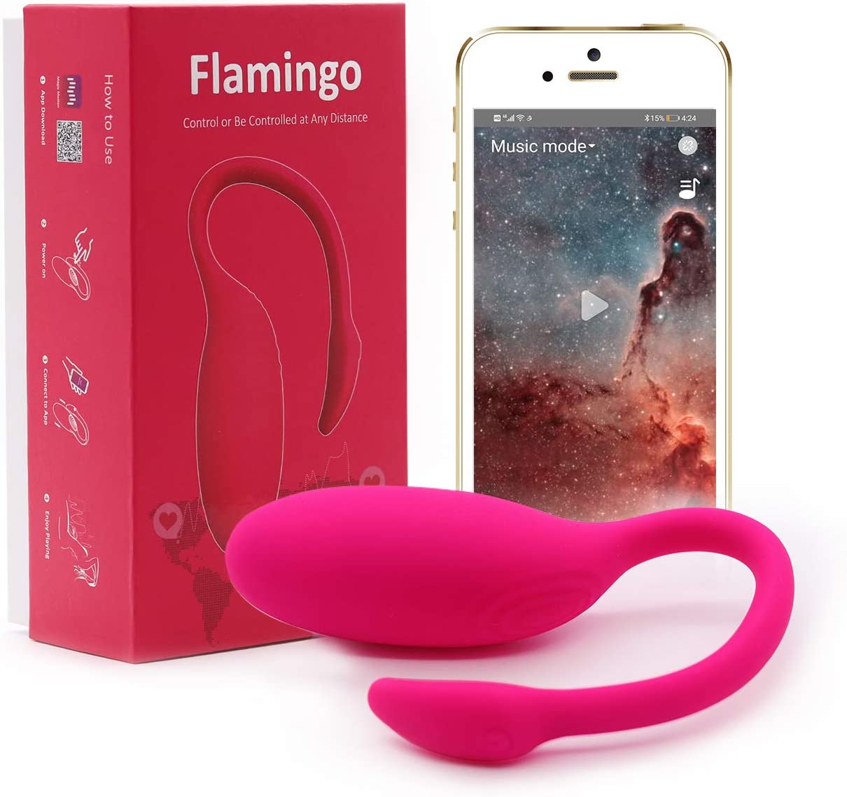 Huevo Vibrador a control remoto App Flamingo en la Sexshop de Lina  Betancurt – Tu Punto Sex