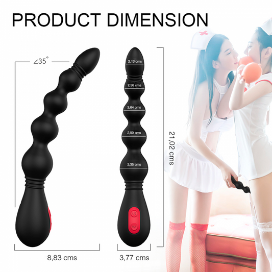 Vibrador bolas anales Vins Black