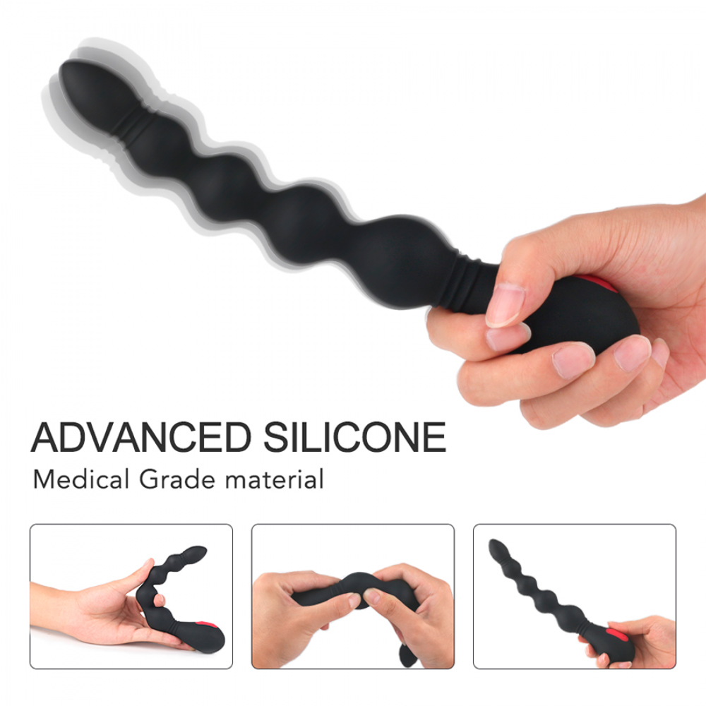 Vibrador bolas anales Vins Black