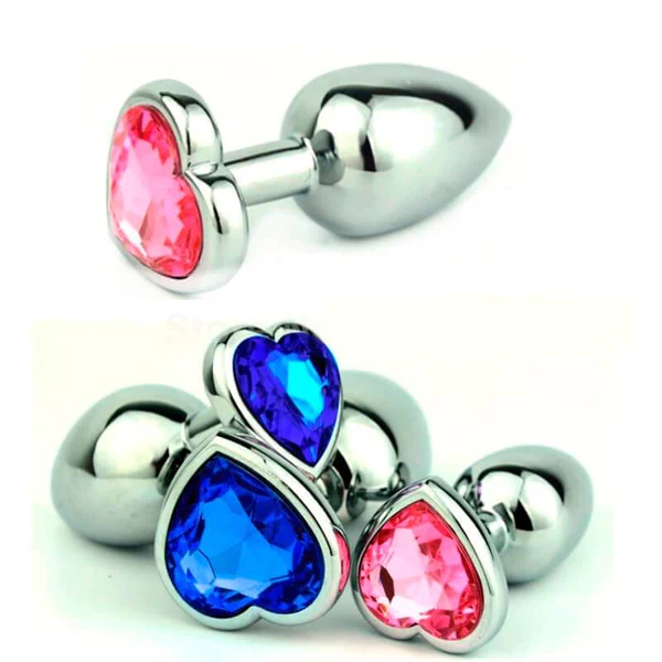 Plug Anal Metálico Corazón