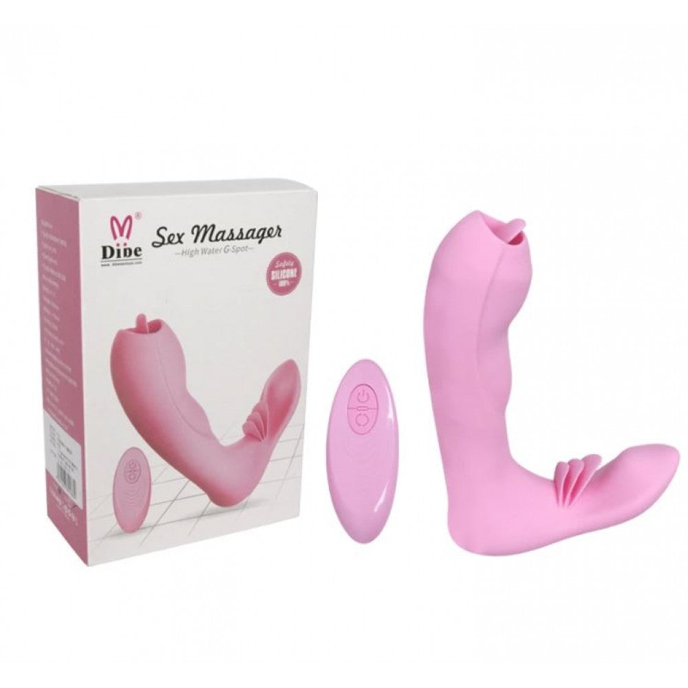 Vibrador para mujer doble estimulación CUTE PINK DEEP en la Sexshop de Lina  BEtancurt – Tu Punto Sex