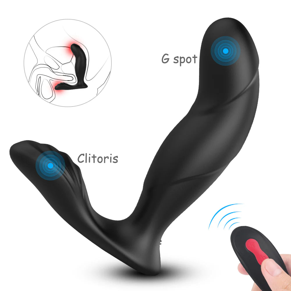 Masajeador Íntimo Unisex Laken-RCT Punto G, Clítoris, Próstata y Perineo