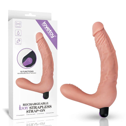 Arnés sin Correas Ijoy Recargable – 20,9 cm de Placer con 10 Funciones Vibrantes