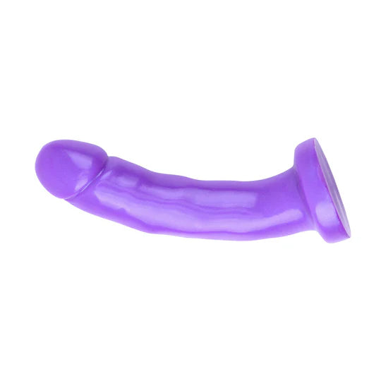 🔥 Arnés con Dildo Morado de 18 cm para Pegging y Placer a Manos Libres – Correas Ajustables