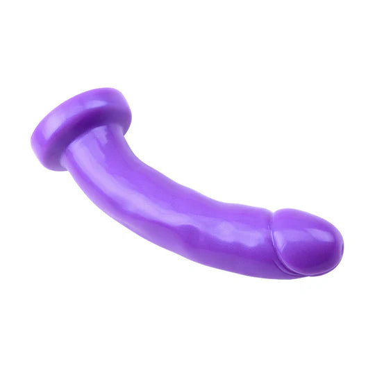 🔥 Arnés con Dildo Morado de 18 cm para Pegging y Placer a Manos Libres – Correas Ajustables