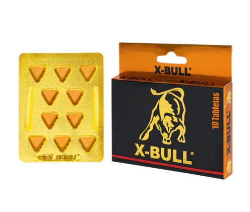 Potenciador Energizante X-Bull x 10 pills