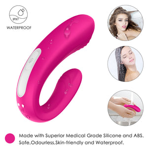 Vibrador Doble Estimulación Enjoy Remote Control Pink