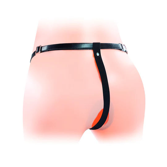 Arnés Ajustable Dildo Doble Penetración Unisex Hueco de 17 cm