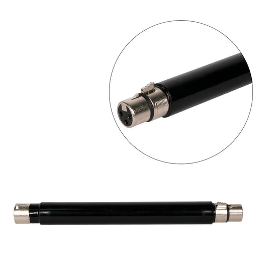 Conector metálico y tubo de extensión para máquina sexual Marving, diseñado para acoplar accesorios de forma segura.