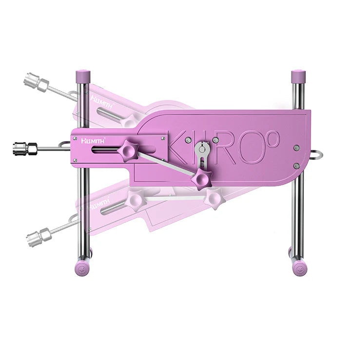 Máquina sexual Pleasure Drive Kiiroo demostrando ajuste de ángulos y posiciones.