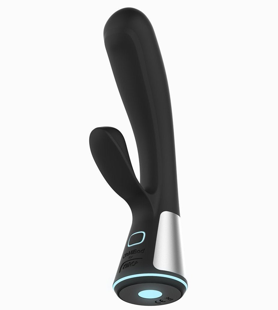 Vibrador para mujer Ohmibod Fuse negro con doble estimulación para clítoris y punto G, conexión Bluetooth y luz LED
