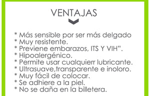 Condón Unique Mega Sex X3