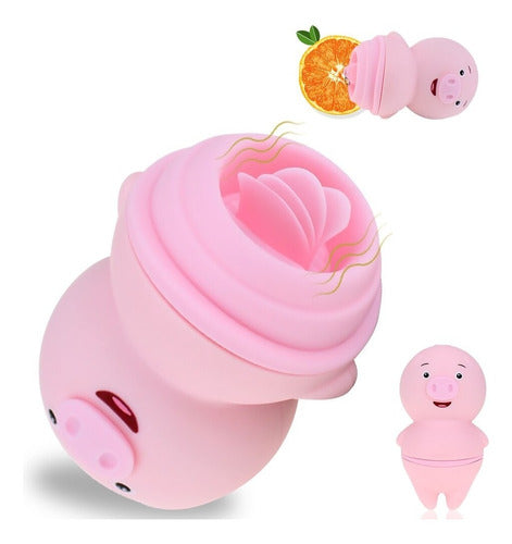 Estimulador Clitorial Simulador de Sexo Oral Cerdito