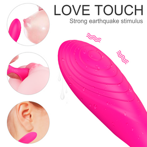 bala vibradora con funda color rosa