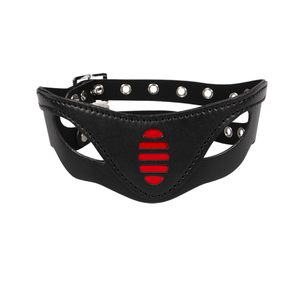 collar de cuero bondage para castigo 