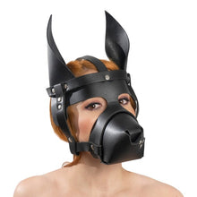 Cargar imagen en el visor de la galería, mascara de perro para juegos bondage
