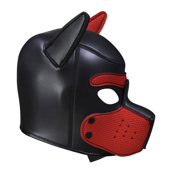 mascara perro BDSM  en cuero