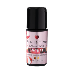 frasco de Lubricante Caliente Electrizante sabor a Lychee