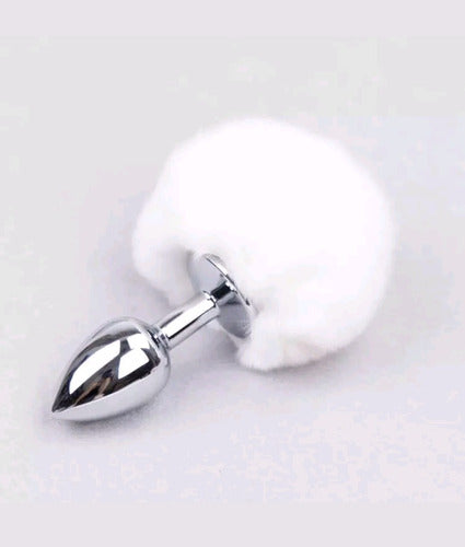 Plug Cola de Conejo Blanco