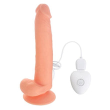 Cargar imagen en el visor de la galería, vibrador con ventosa y testiculos 