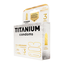 Cargar imagen en el visor de la galería, Condones Titanium Ultra Delgado x 3